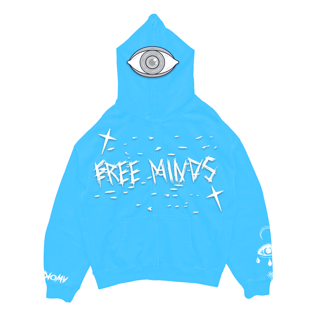 Free Minds Full Zip Baby Blue